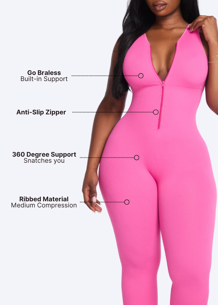Front Zip Jumpsuit