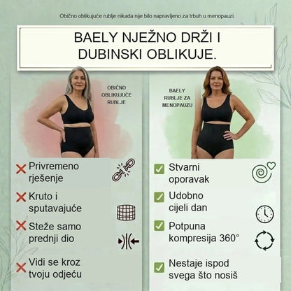 Utezajuće gaćice visokog struka za razdoblje nakon poroda i menopauze