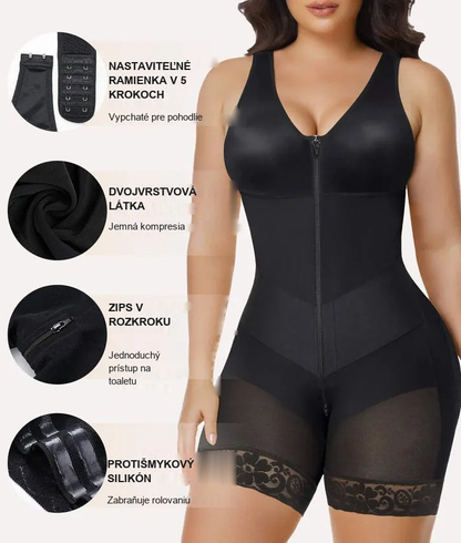 V-Shaped® Sťahovacie Body na Celé Telo so Zosilnenou Kontrolou Bruška